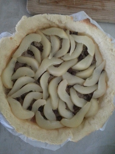 Tarte maison poire et chocolat