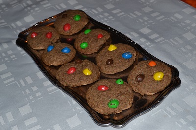 Recette pâte à cookie MM's : chocolat et cacahuètes