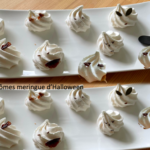 Meringue sous forme de monstre et de fantÎme pour idées dessert d'Halloween