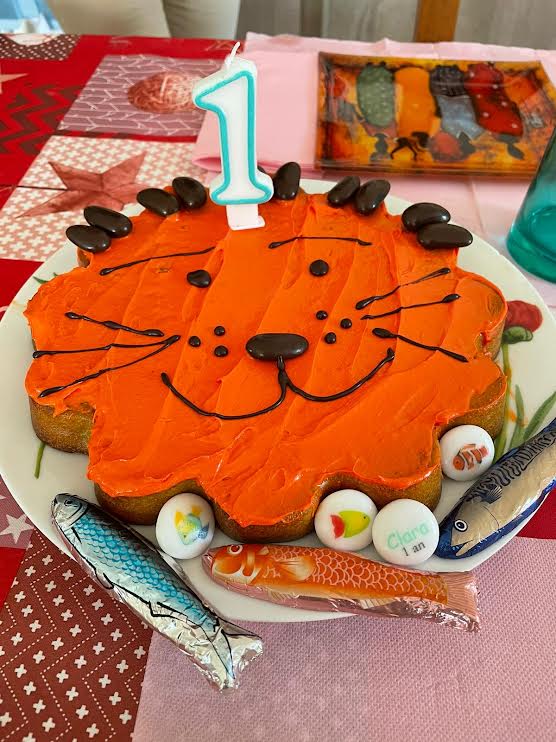 recette gâteau en forme de tête de lion pour gouter d'anniversaire d'enfant