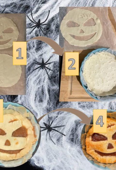 Tutoriel en 4 étapes : biscuits visages type bn ou formes fourrés en pâte feuilletée